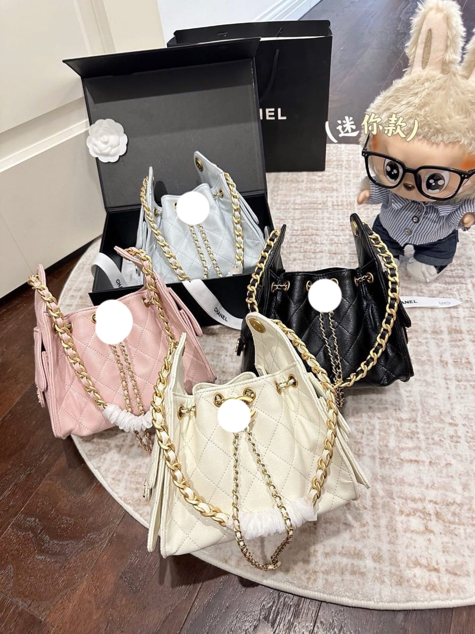Quilted Chain Bucket Bag ✨
